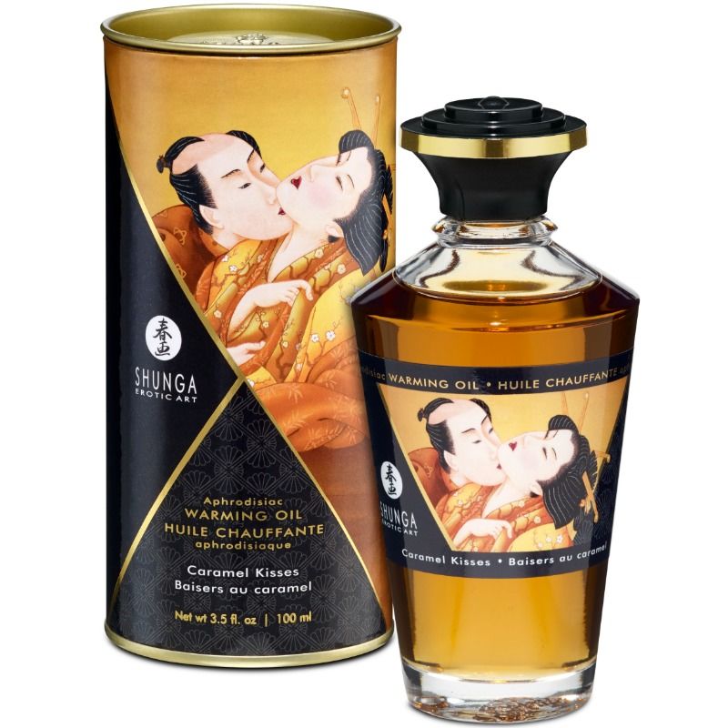 Aceite de masaje efecto calor Caramelo