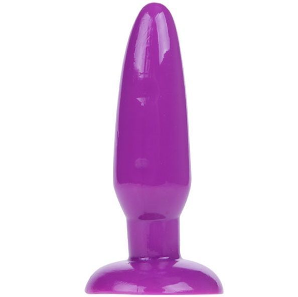 Baile plug anal de silicona con anilla