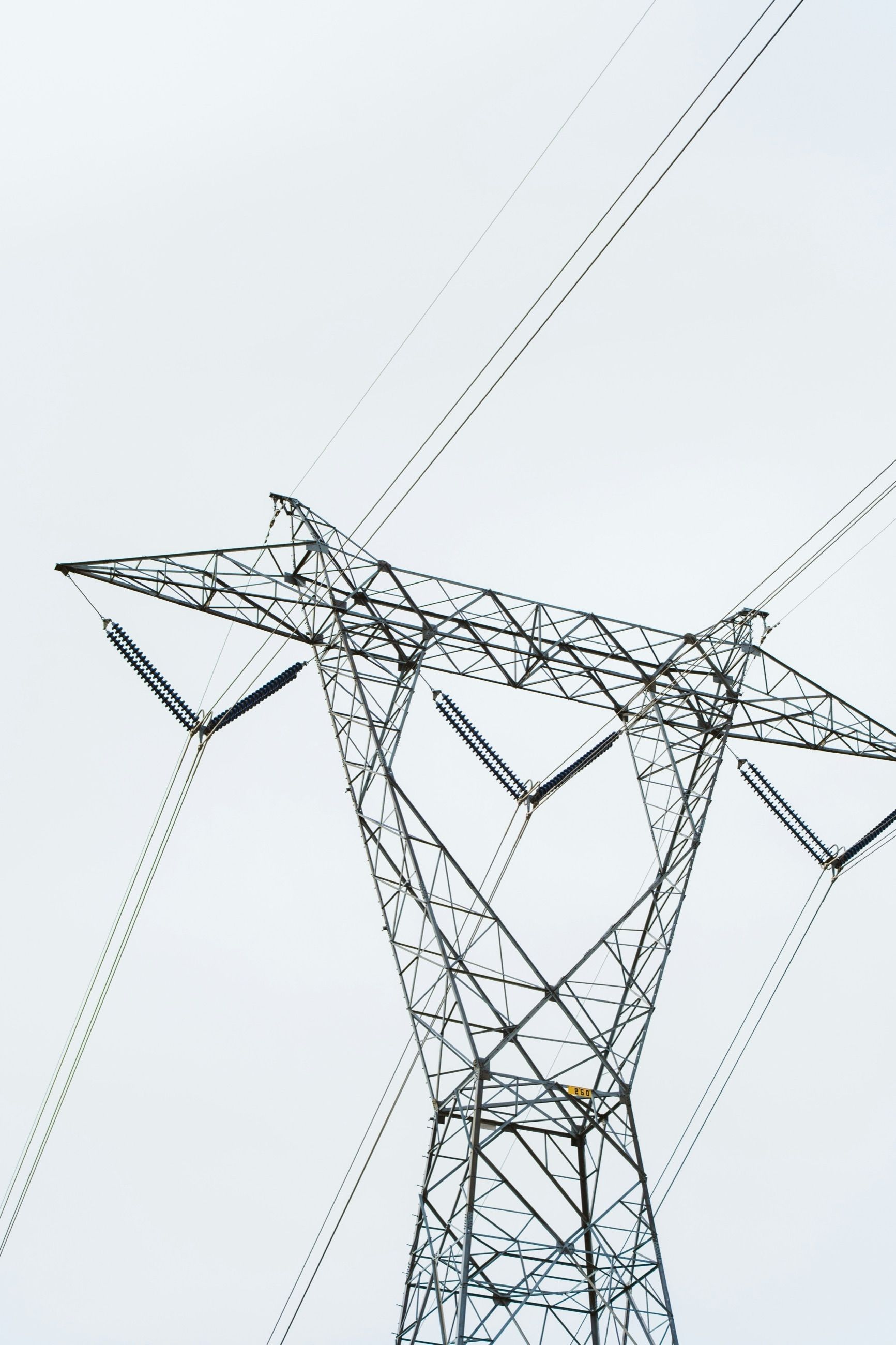 A transformer station in open landscape