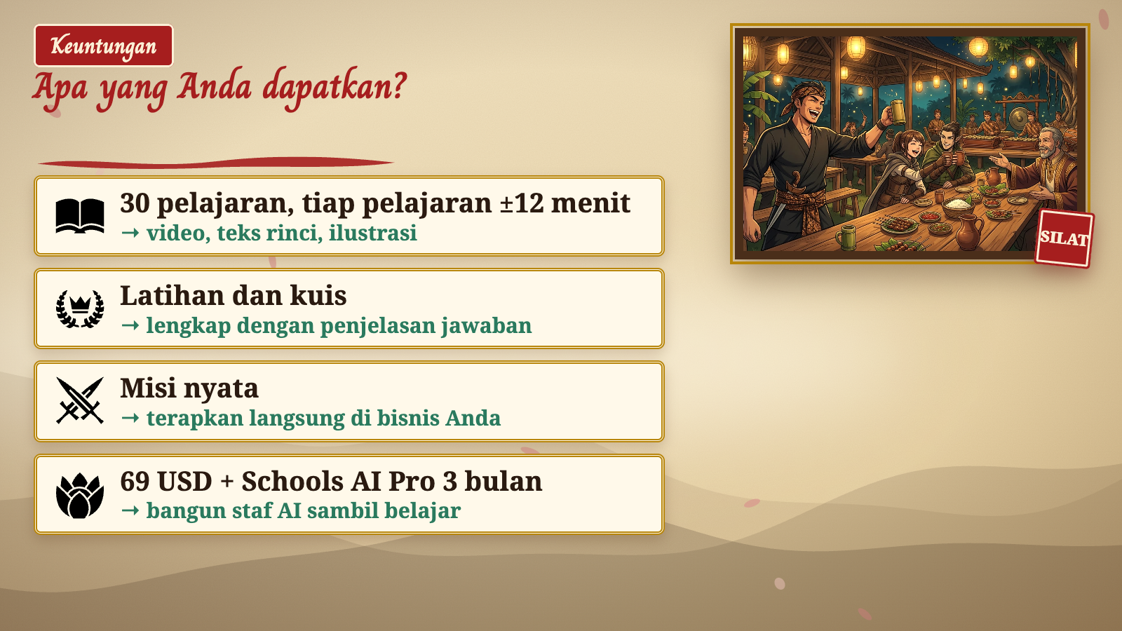 Yang Anda dapatkan