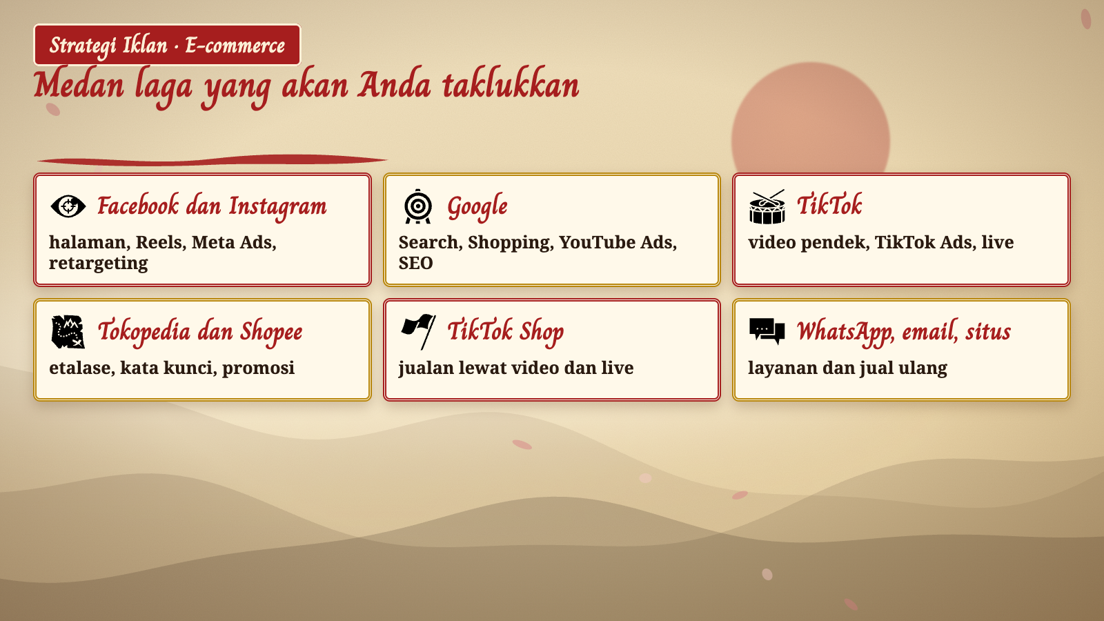 Medan laga yang akan Anda taklukkan
