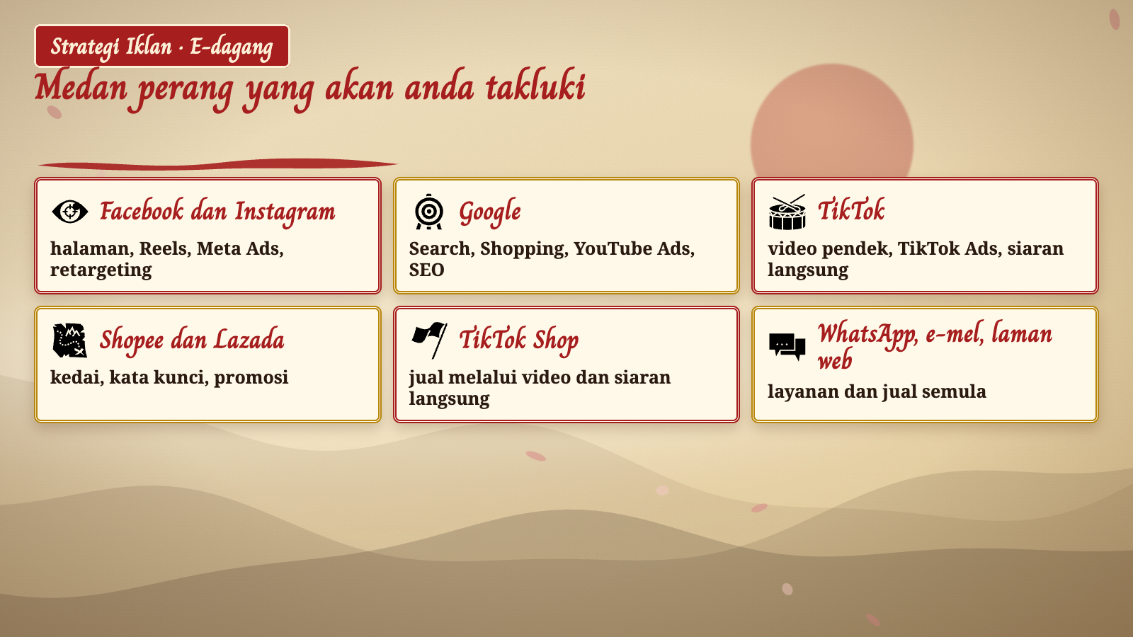 Medan perang yang akan anda takluki