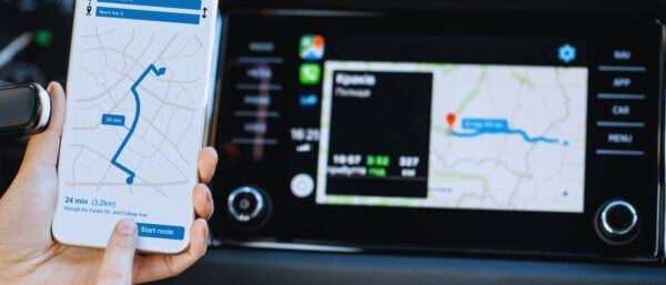 Illustration of telematics data visualizations for electric vehicle fleets and charging infrastructure