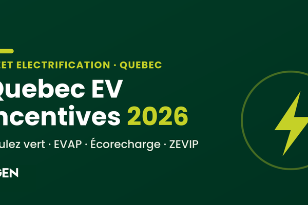 7Gen guide to 2026 Quebec EV incentives: Roulez vert, EVAP, Écorecharge and ZEVIP