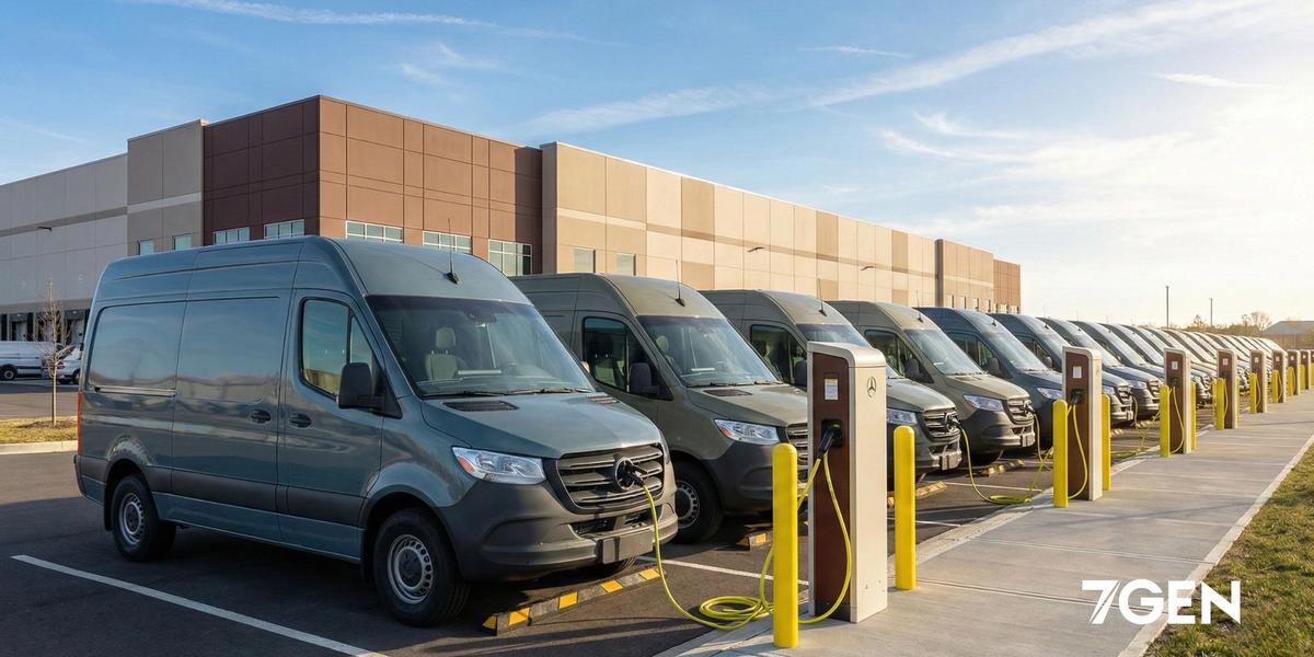 A fleet of EV cargo vans turns power into profits with carbon credits.