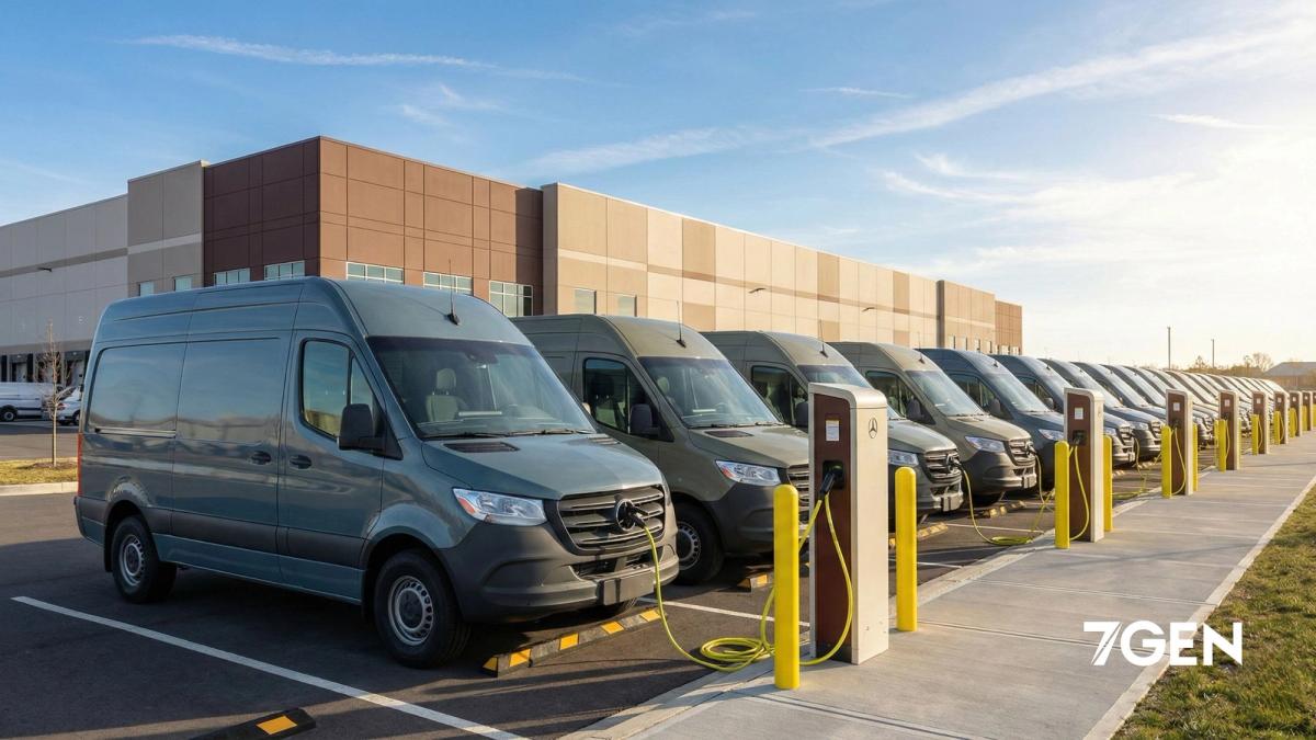 A fleet of EV cargo vans turns power into profits with carbon credits.
