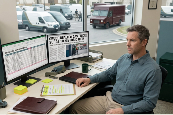 A fleet manager looks at the total cost of ownership for his vehicles