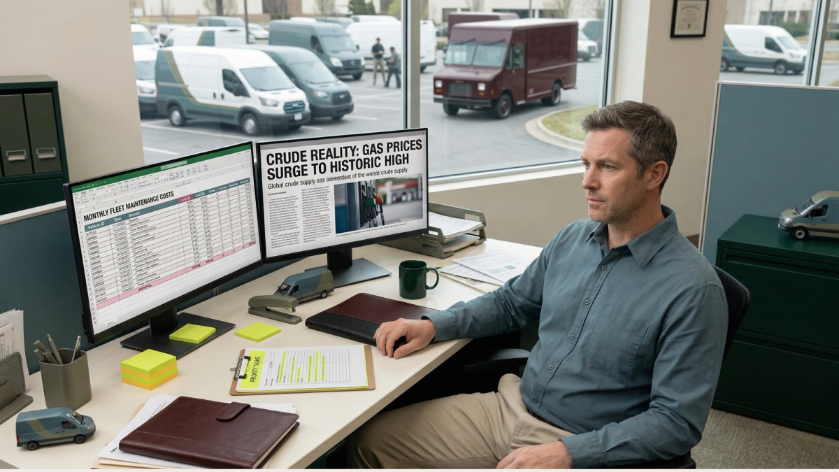 A fleet manager looks at the total cost of ownership for his vehicles