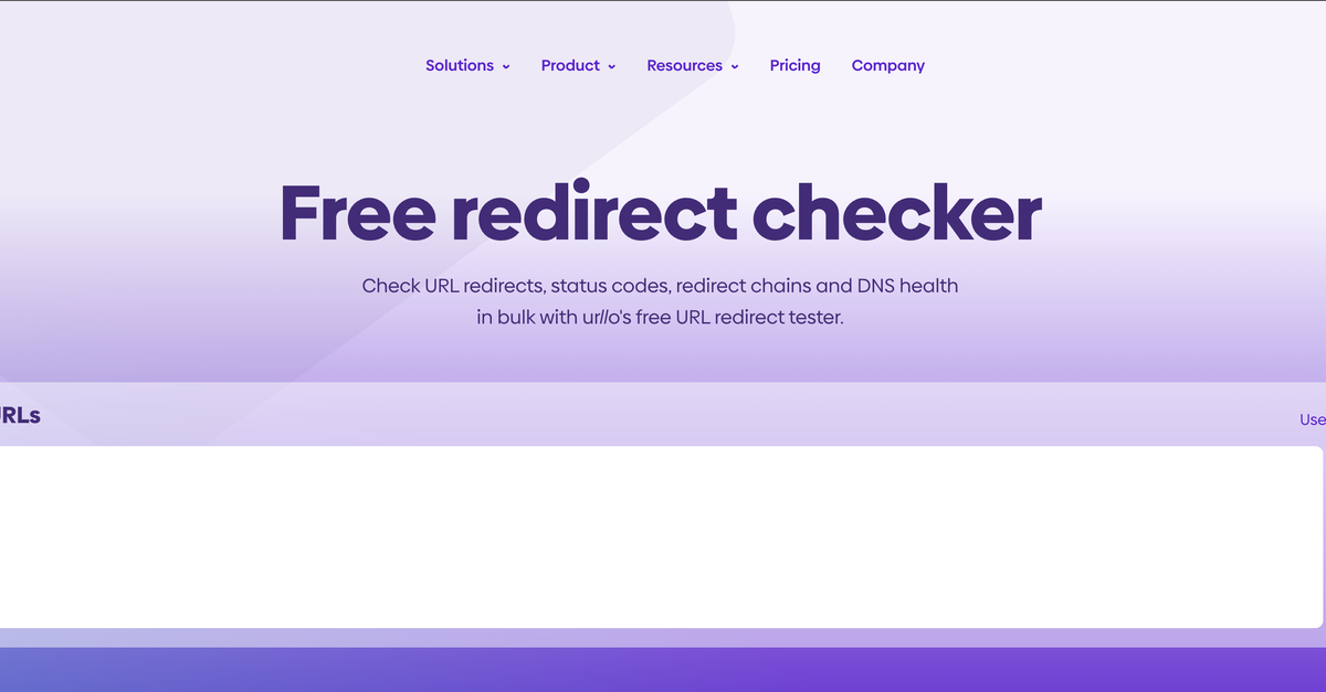 Http Redirect Checker Redirect checker tool (301, 302 & HTTP URL redirect test)