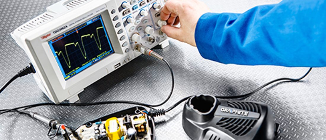 jakość elektronarzędzi - kontrola w laboratorium marki Graphite. Fot. Graphite