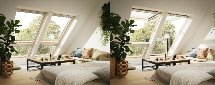 Balkon dachowy Velux