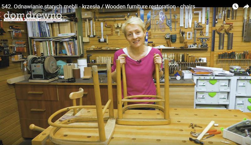 Odnawianie starych krzeseł drewnianych