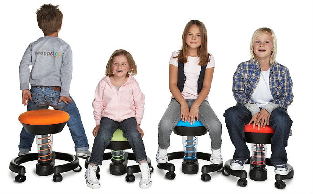 ergonomiczne meble dla dzieci - stołki Swoppster