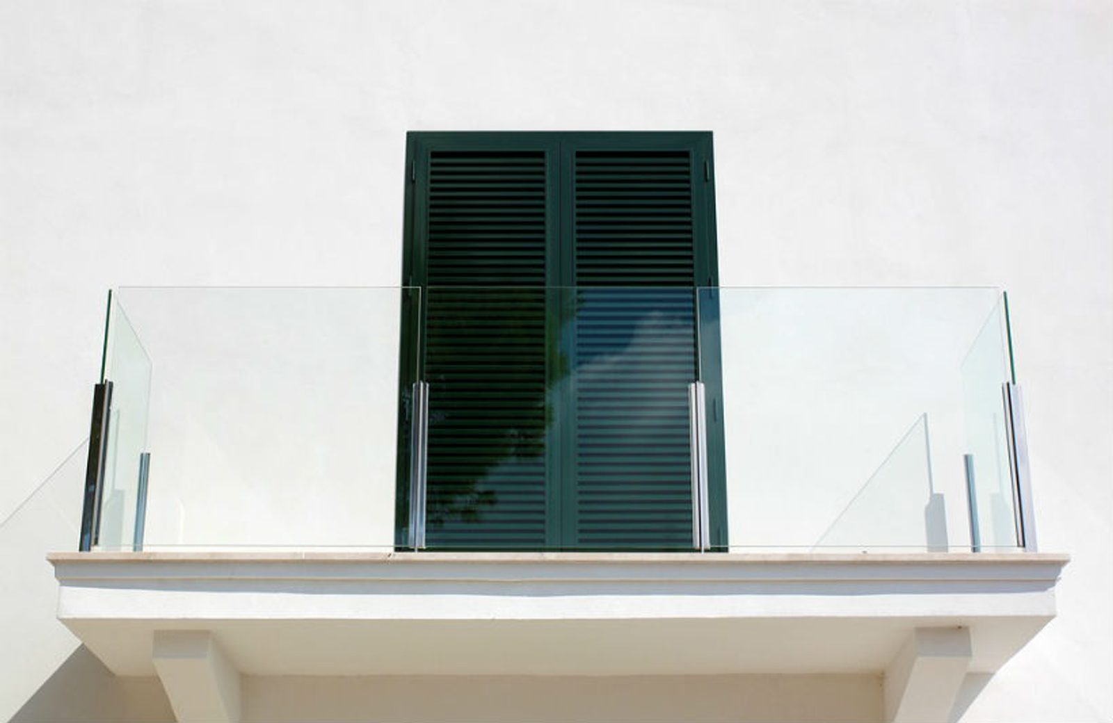 szklany balkon