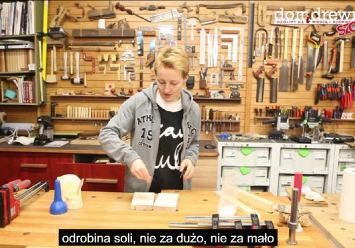 Posolić przy klejeniu drewna