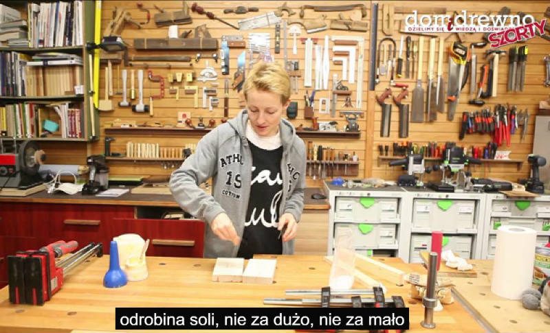 Posolić przy klejeniu drewna