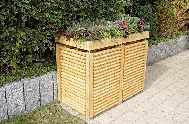 Maskowanie kubłów na śmieci DIY Majster