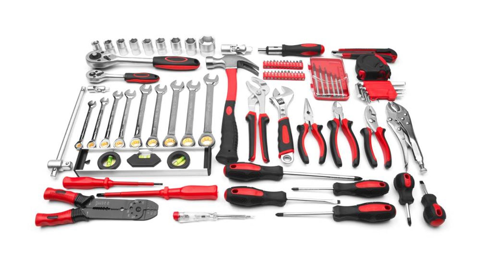 Many Tools isolated on white background