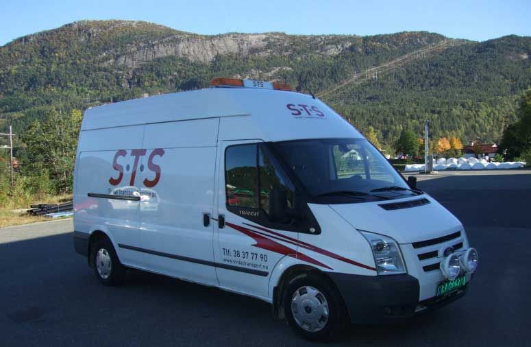 Sirdal Transportservice sin Mercedes varebil