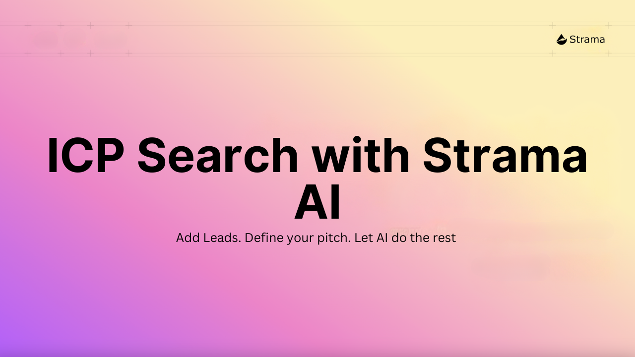 Strama AI Ideal Profile Search