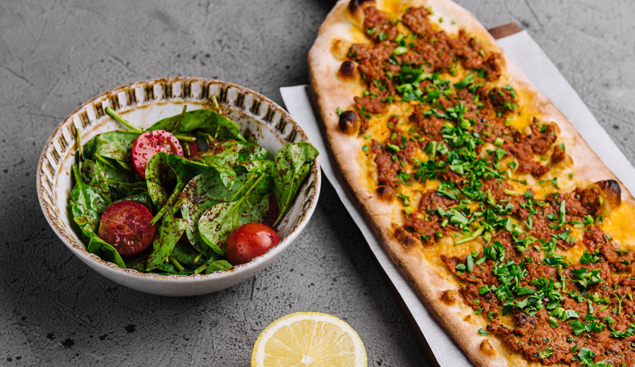 Moroccan crispy lamb flatbreads