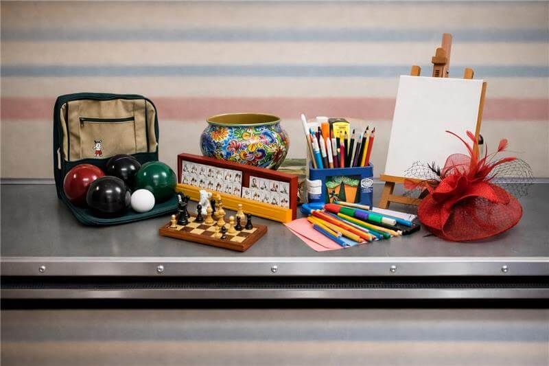 Creative art supplies for resident committee 