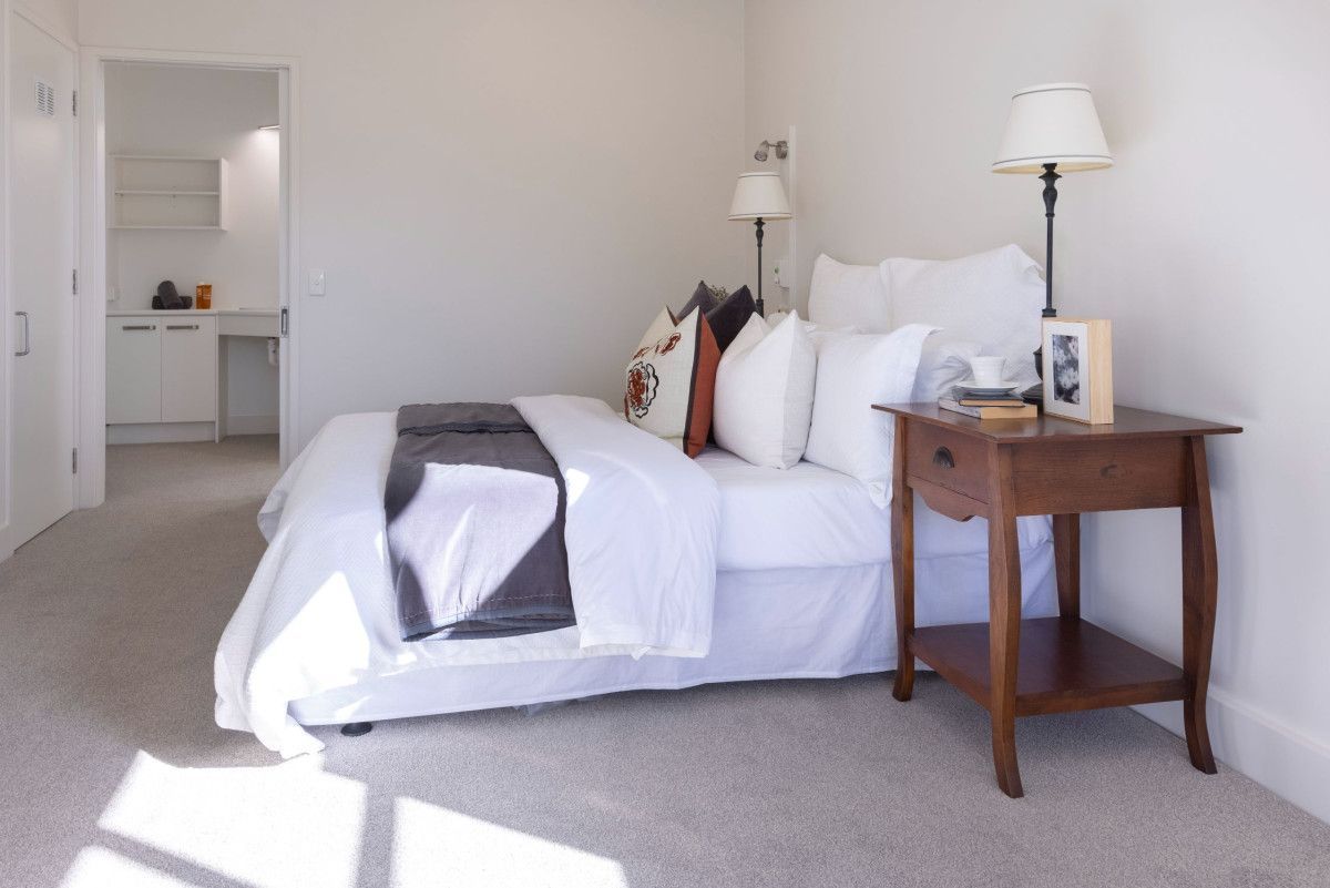 Bedroom and bathroom