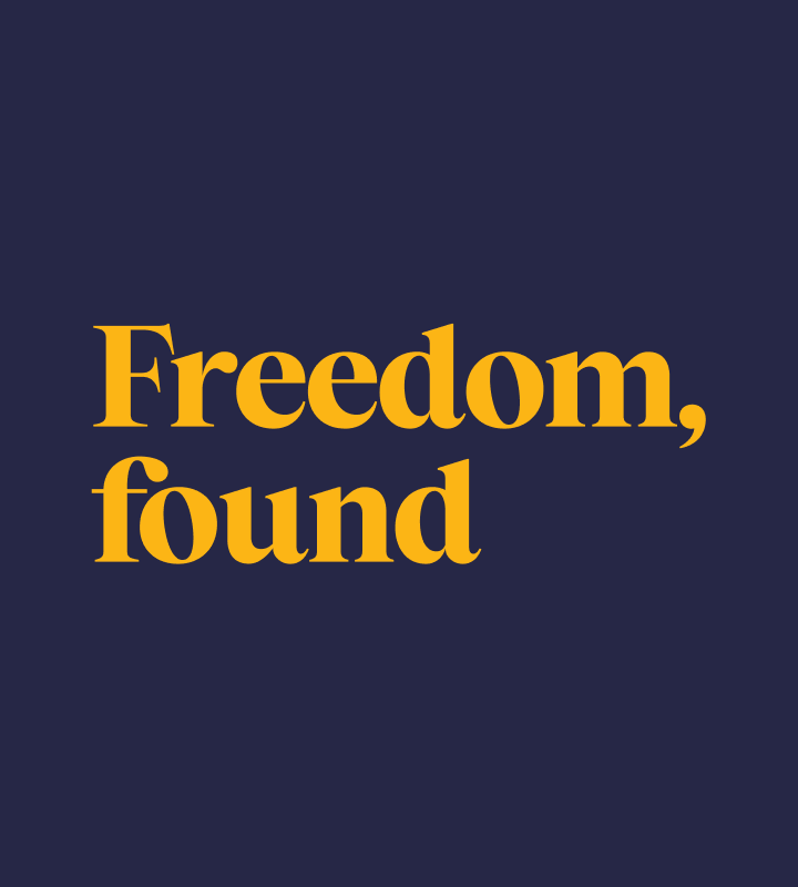 Freedom found creative replaced