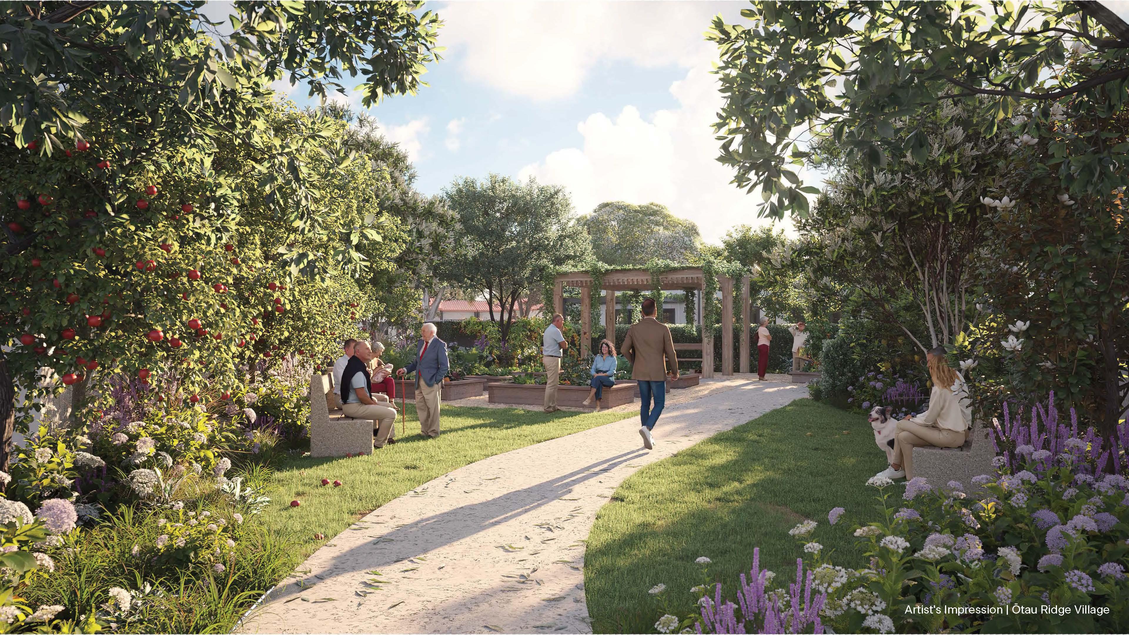 Otau Ridge landscaping - artist impression