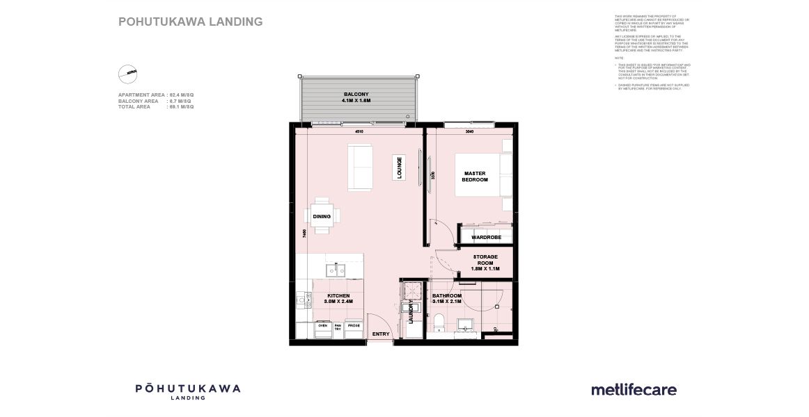 1 bed floor plans