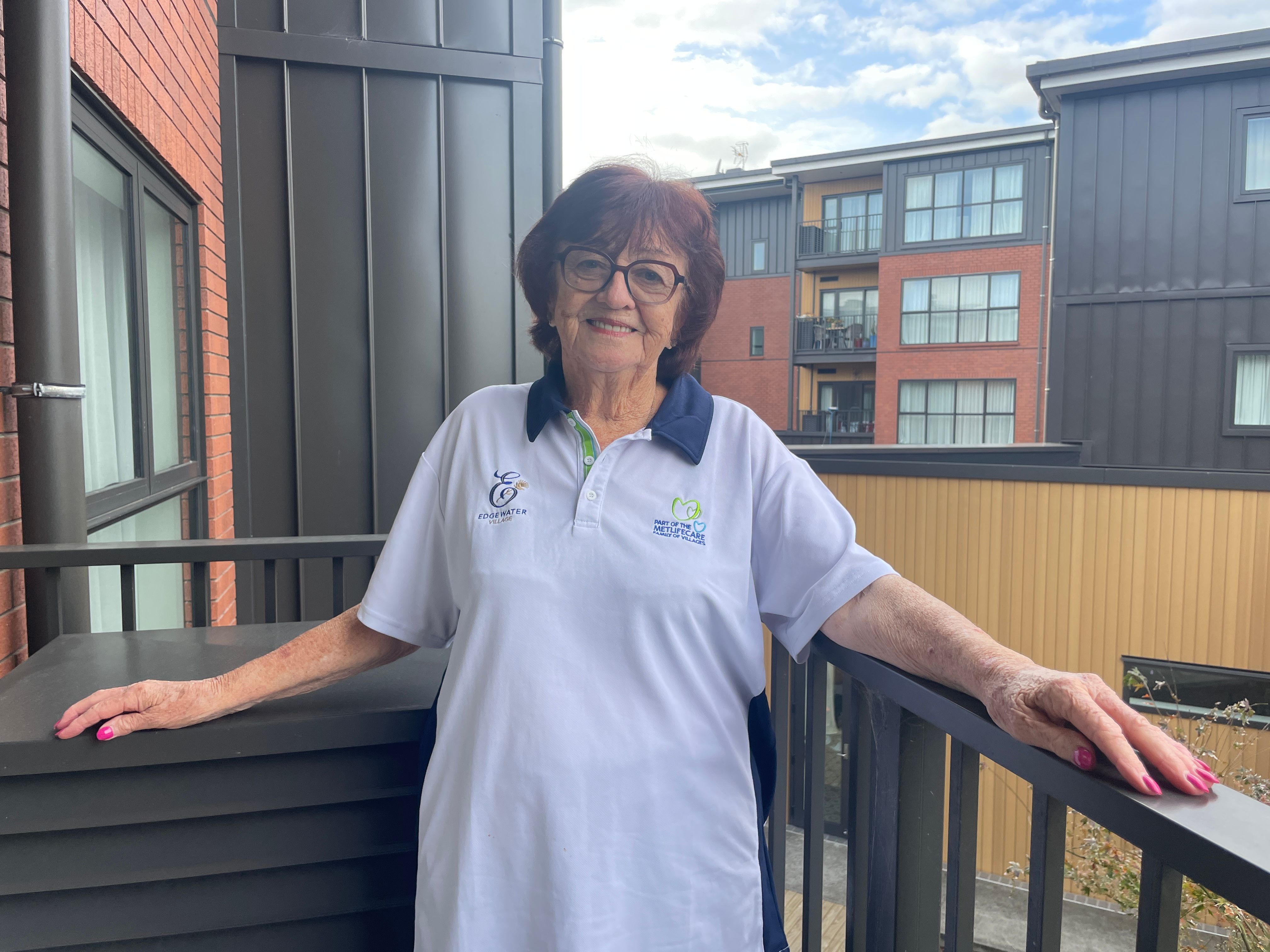 Marlene Flavell at her home in Edgewater Village 
