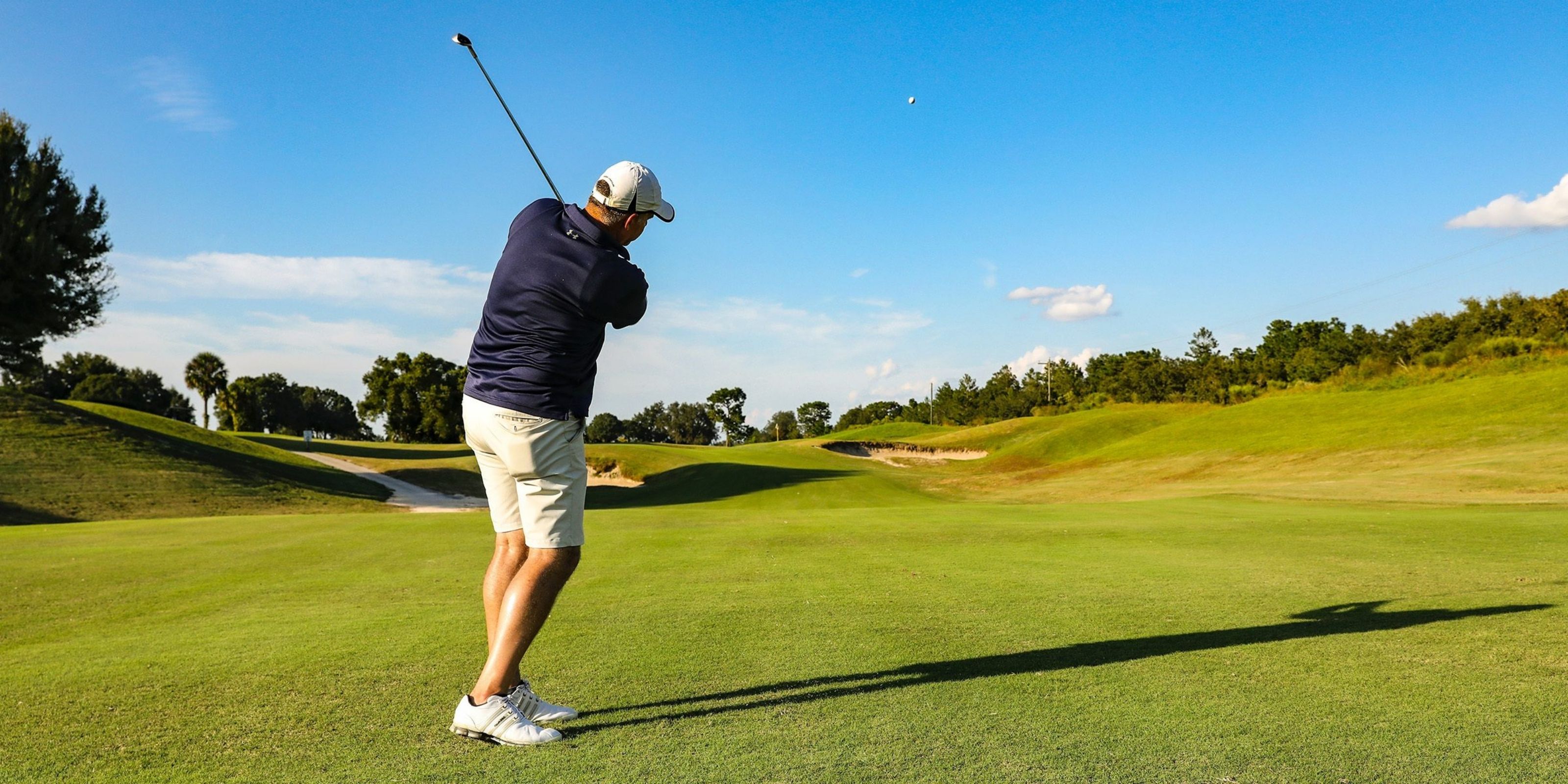 Golfer on course