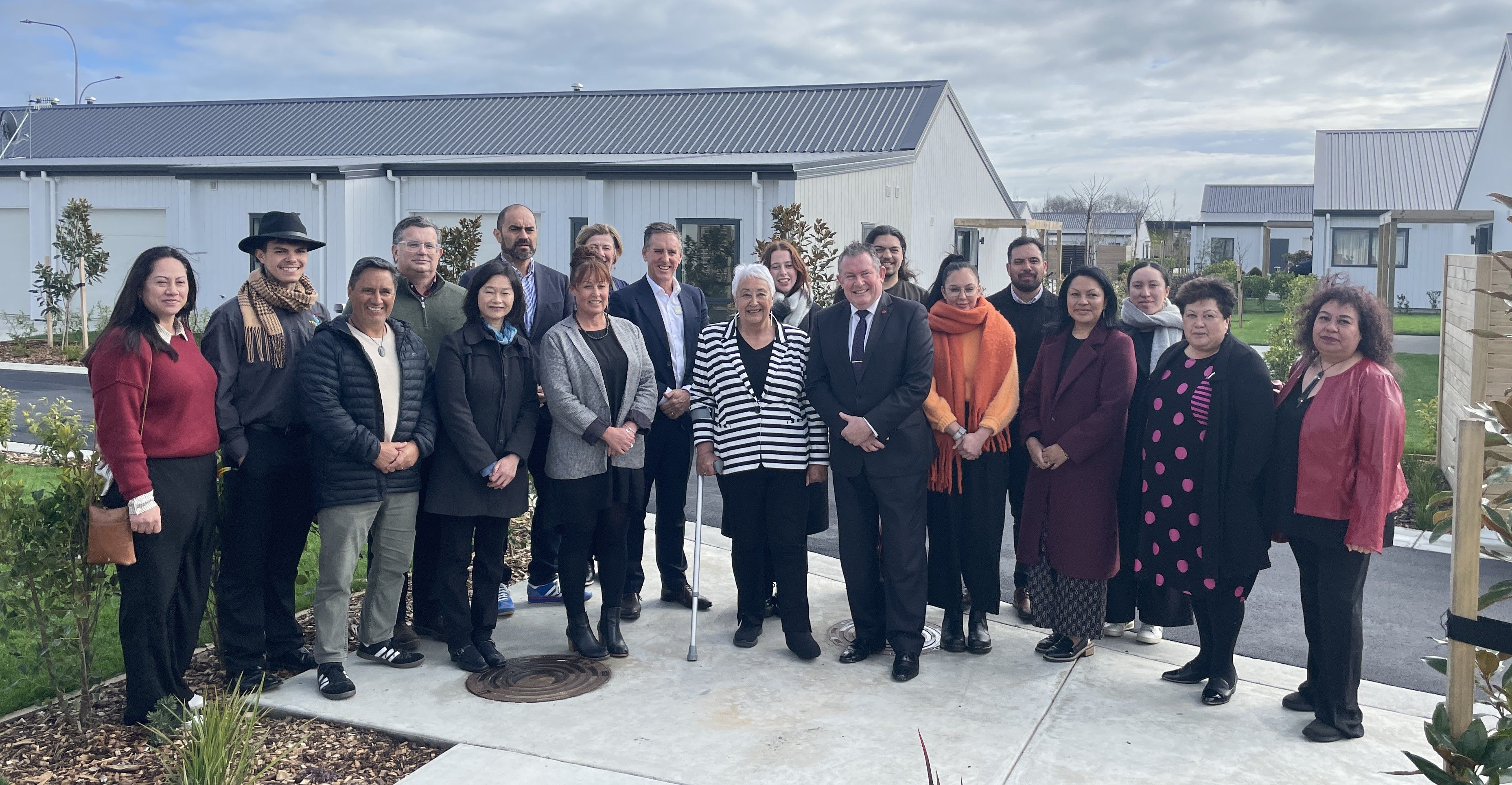 CEO Earl Gasparich, Mayor Grant Smith and the Palmerston North Māori Reserve Trust