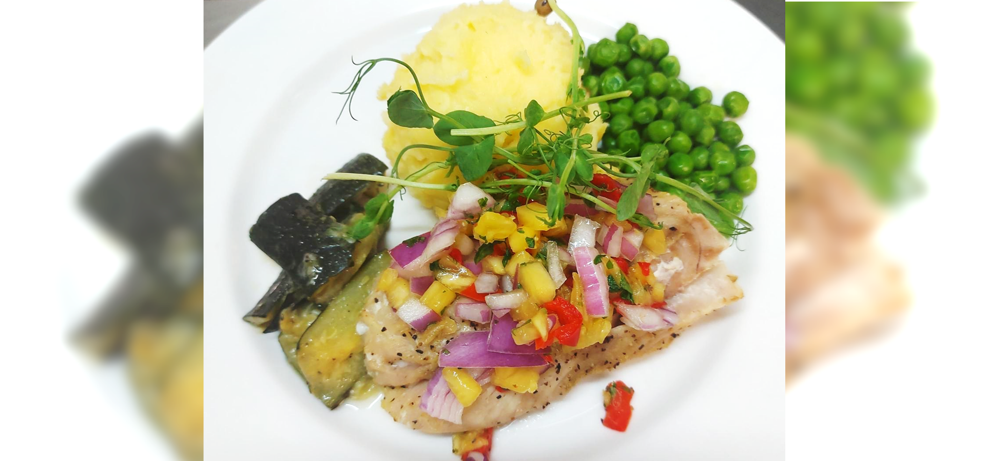 Grilled fish with pineapple salsa recipe