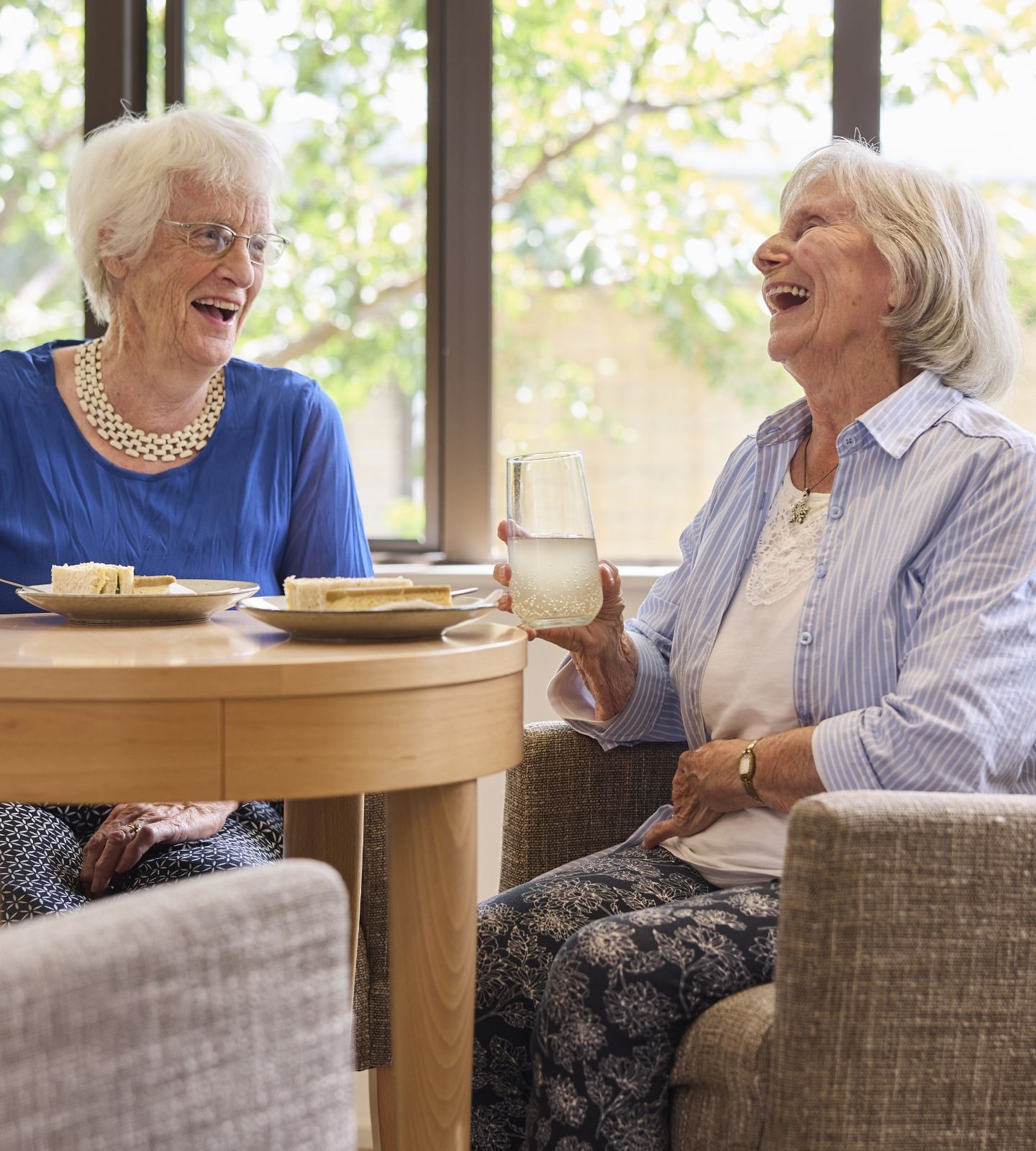 ladies laughing