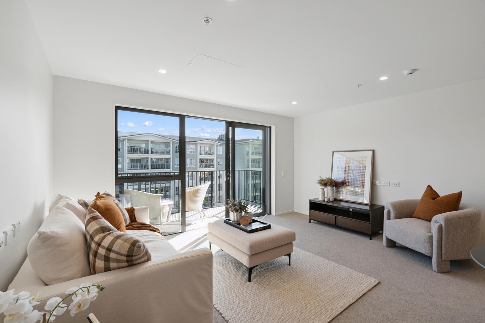 Living & balcony - brand-new