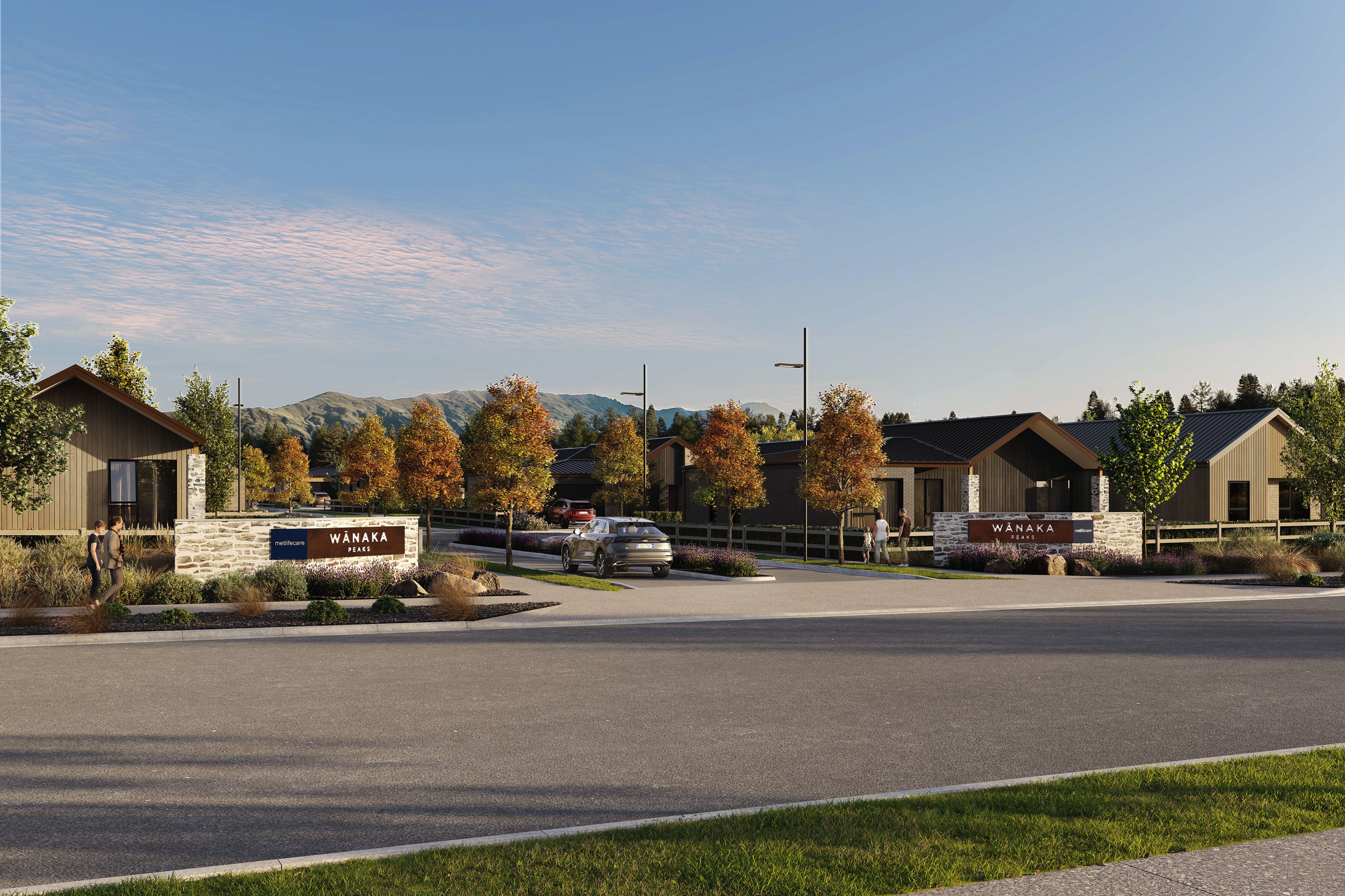 Wānaka Peaks Village Entrane