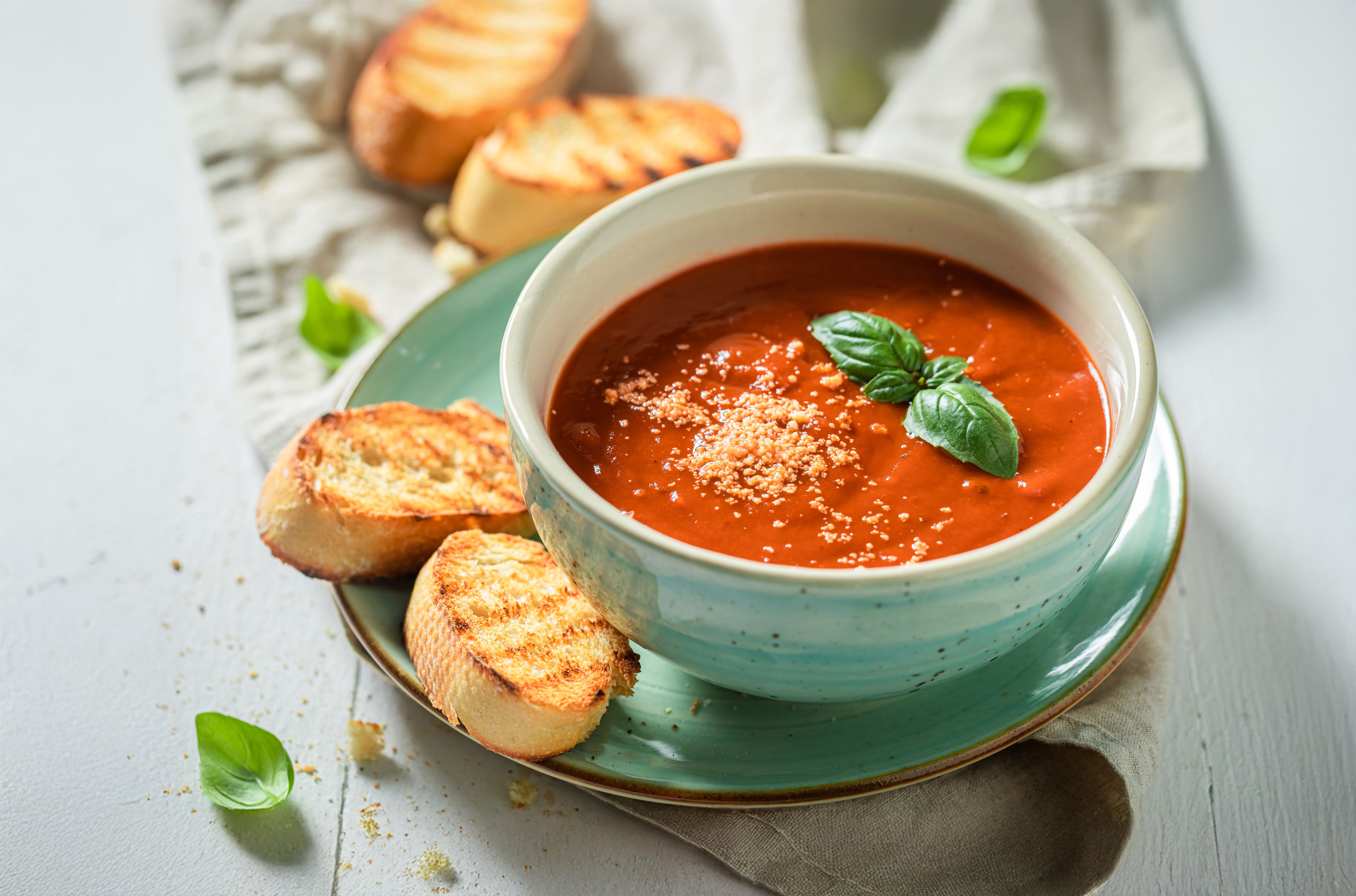 Soup and bread