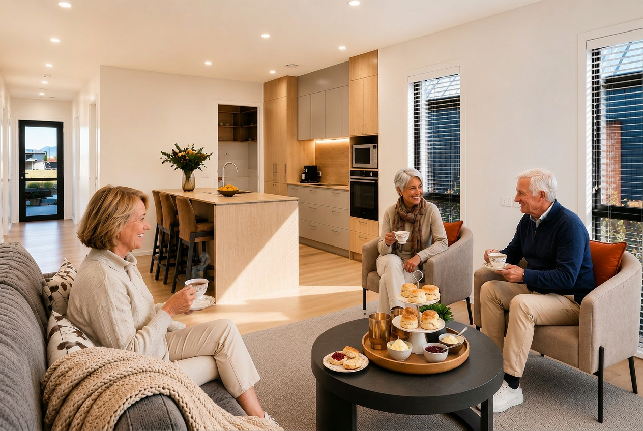 Residents enjoy scones