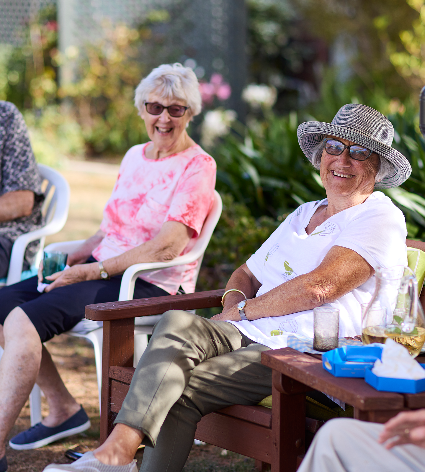 Laughing ladies