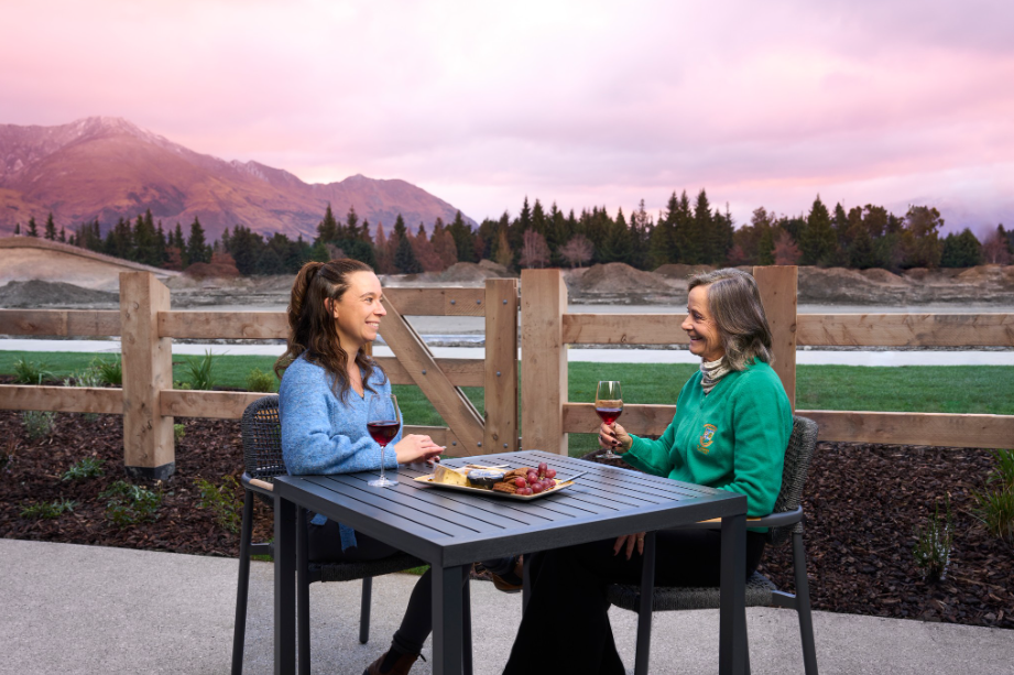 Mother and daughter sharing time in Wanaka Peaks retirement village