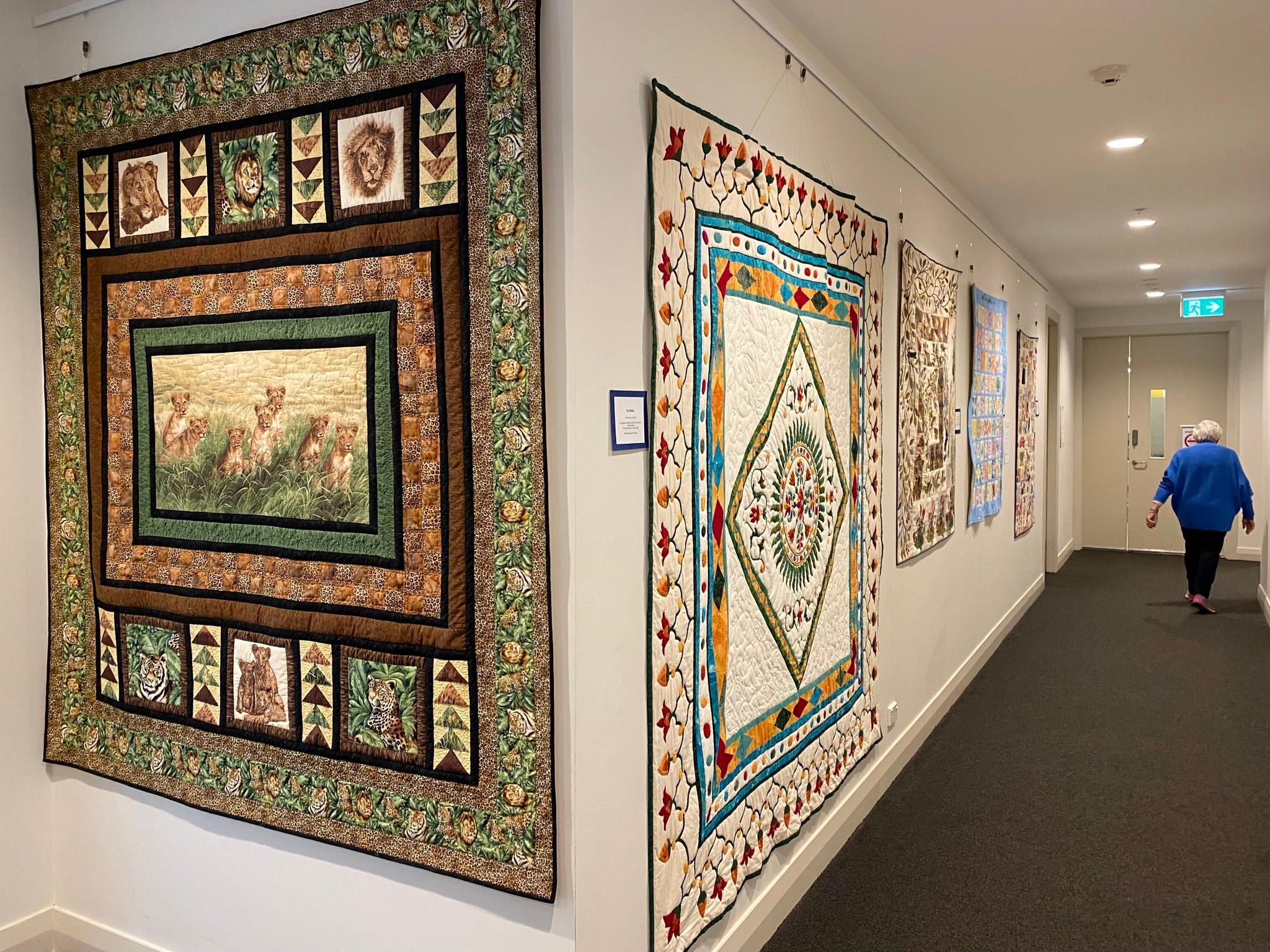 Handmade quilts by Greenwich Gardens residents