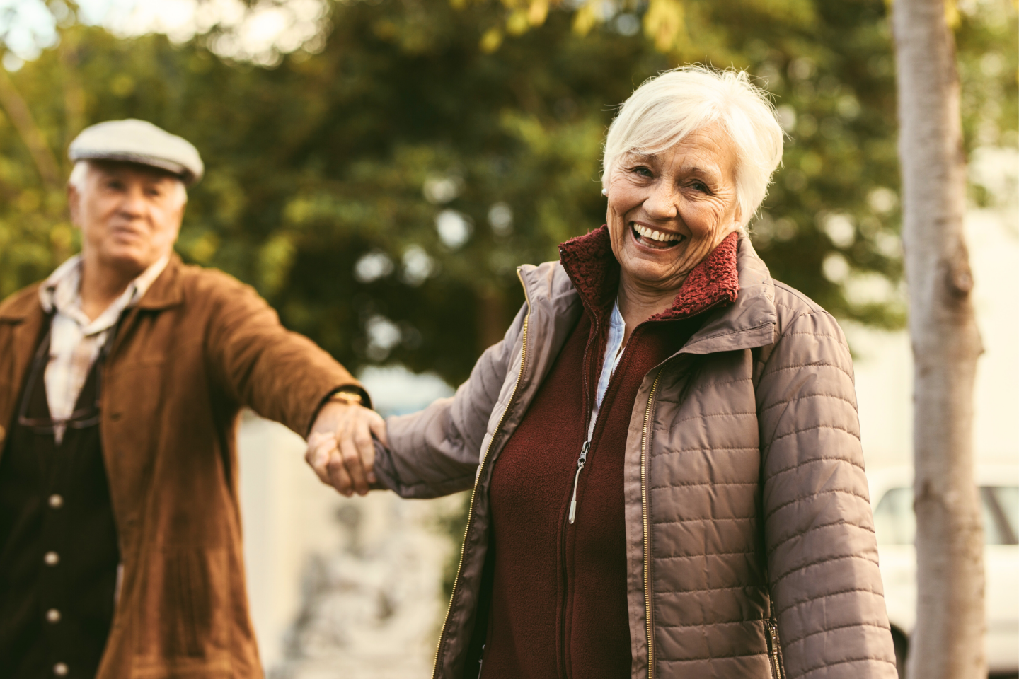 Couple enjoying a relaxed retirement
