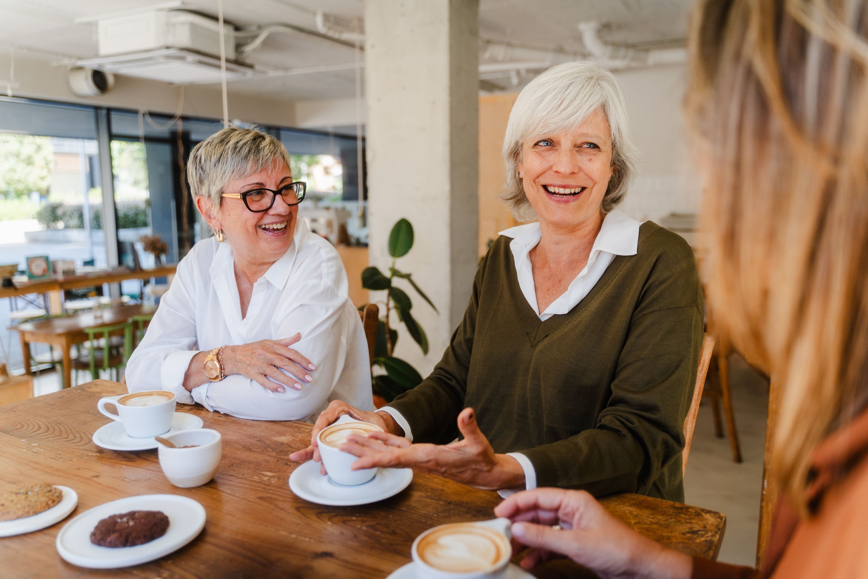 Ladies enjoying tea