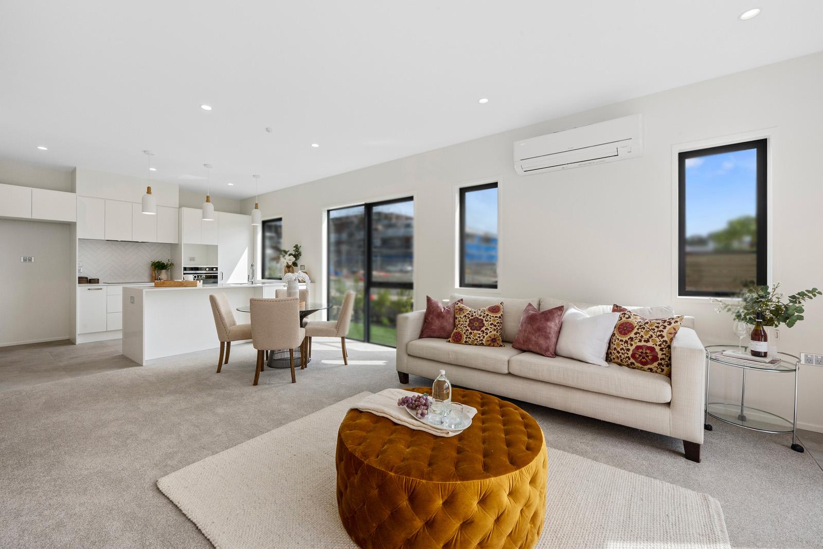 Living, dining & kitchen