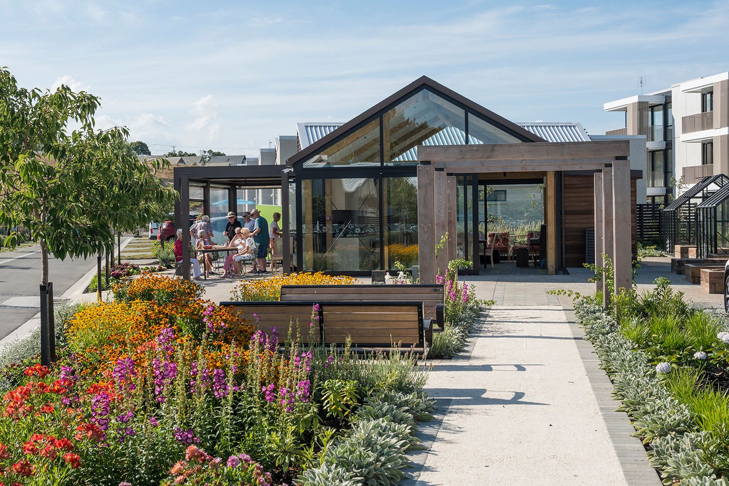 Communal pavilion at Gulf Rise