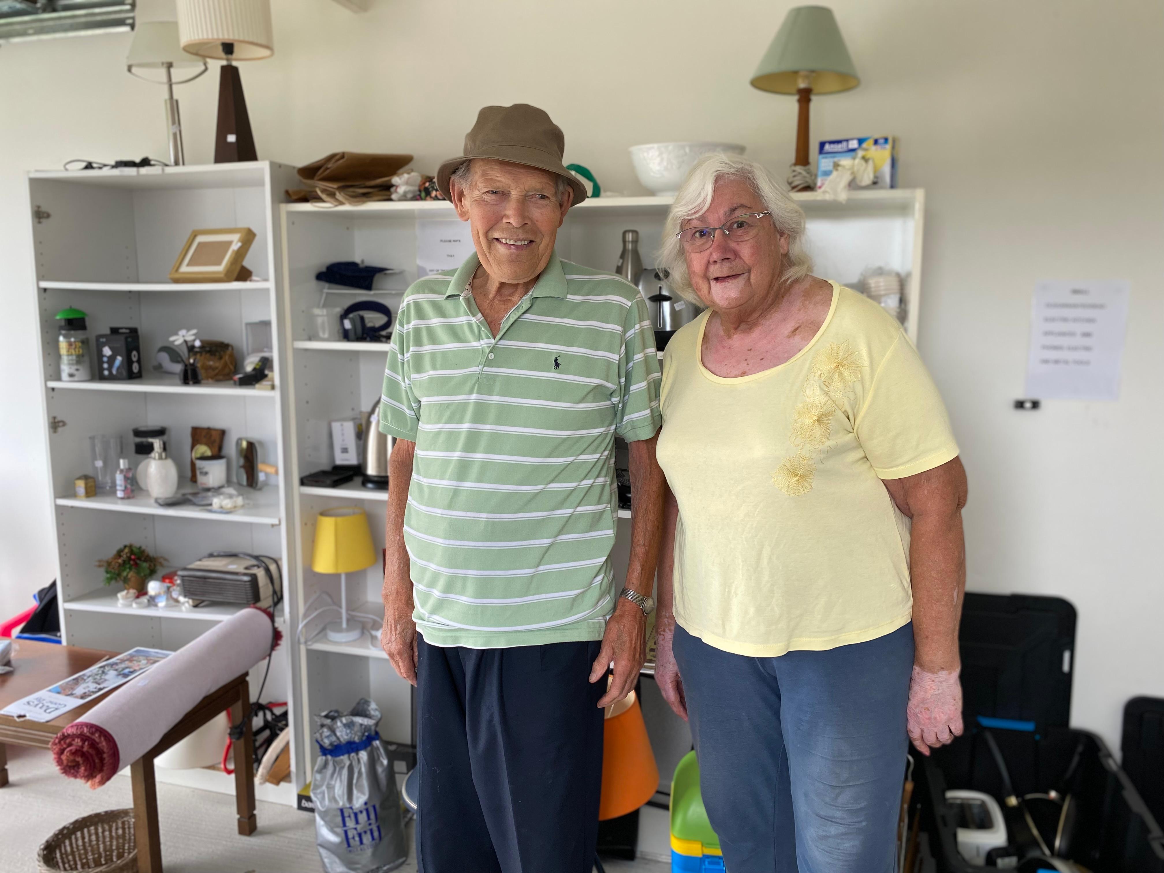 Sustainability group members, John and Elaine