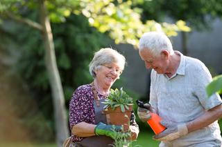 residents gardening