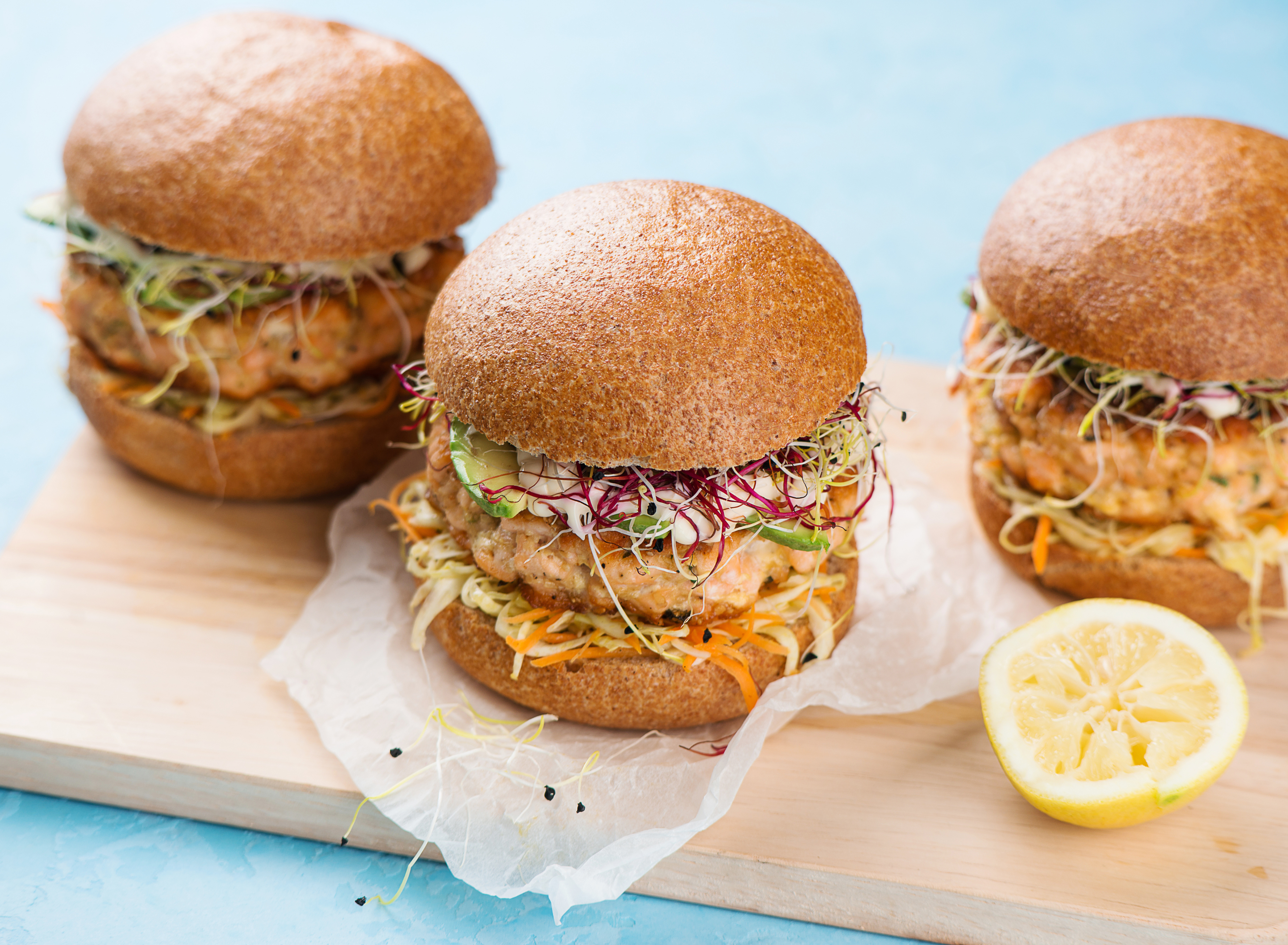 Salmon burgers recipe 