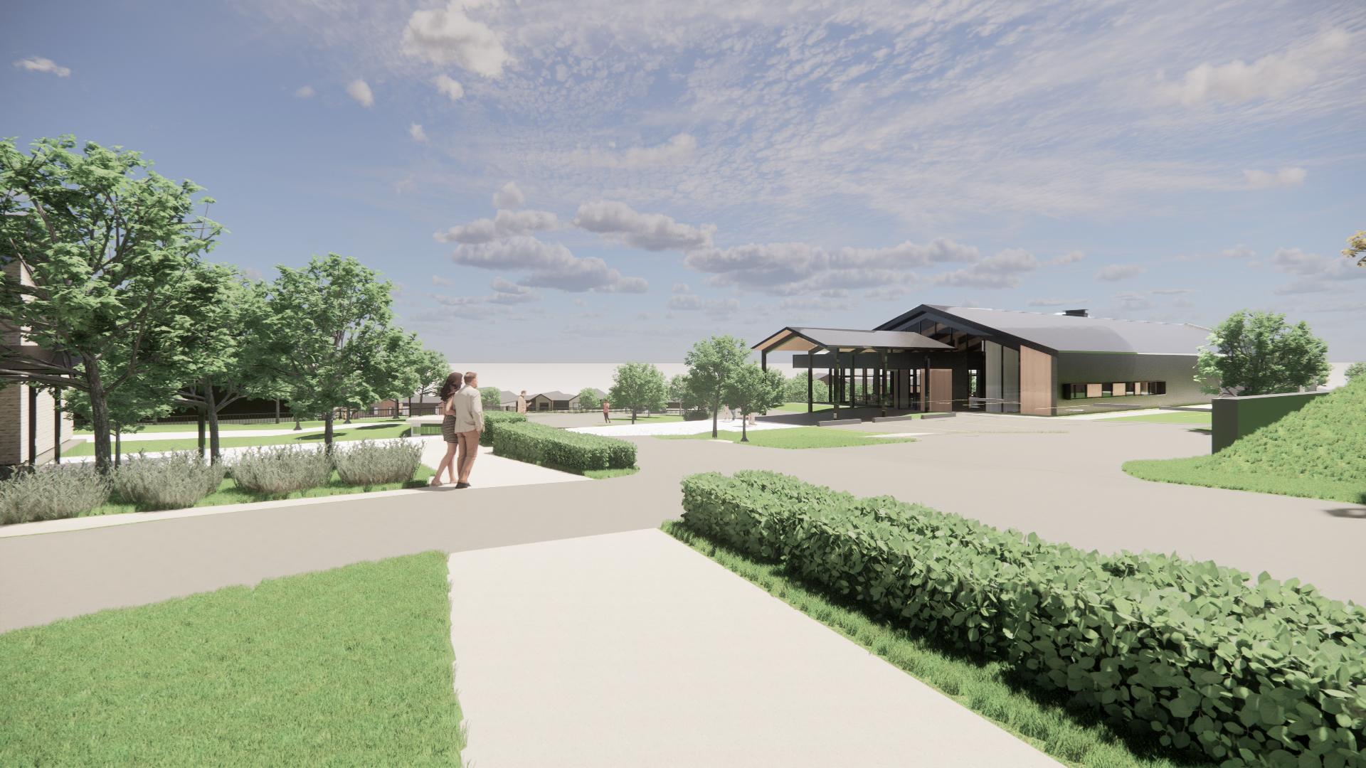 Artist impression of Pukekohe Village development